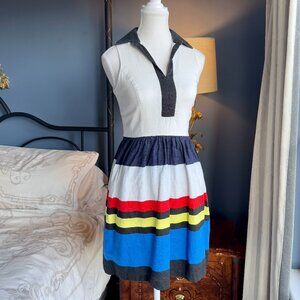Kensie Linen Striped Dress